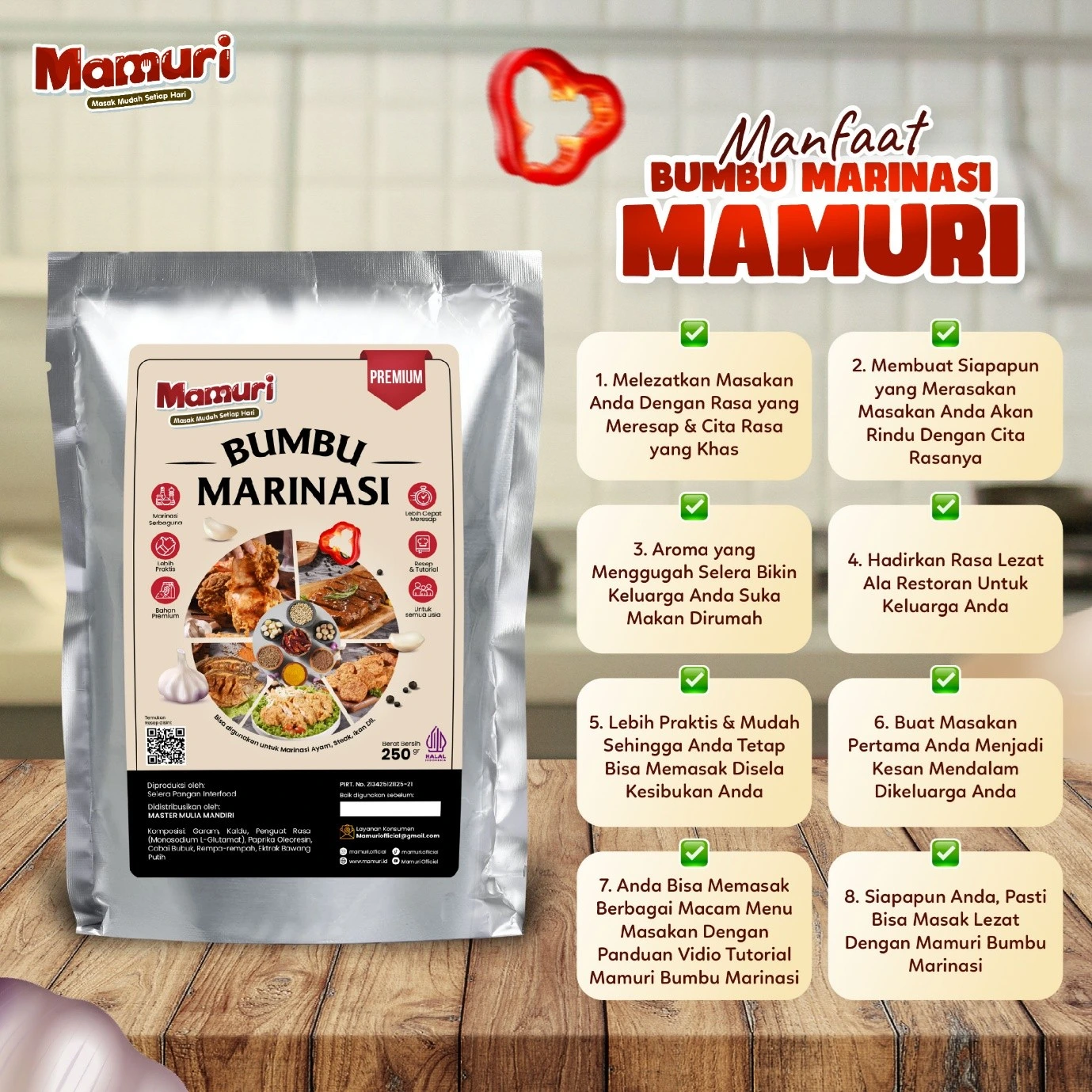 Mamuri - Bumbu Marinasi Serbaguna Ide Jualan 200gr - Image 6